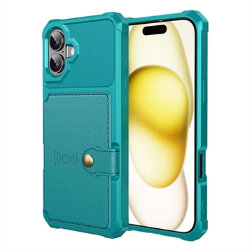 Funda de TPU con Tarjetero para iPhone 17 - Turquesa