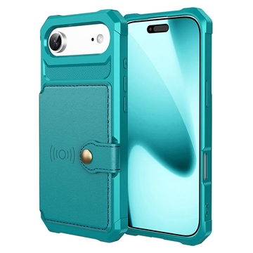 Funda de TPU con Tarjetero para iPhone Air - Turquesa