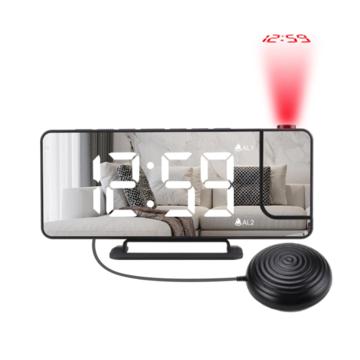 Reloj de Alarma LED con de Proyección de Tiempo y Vibración TS-9211