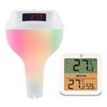 Termómetro solar inalámbrico RGB para piscinas TS-PL04 con receptor interior