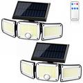 TY10305 Aplique Solar 3 Cabezas - 280 LED - 2 Piezas.