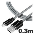 Dux Ducis K-ONE Lightning Cable - 2.1A, 3m - Black