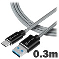 Cable USB 3.0 / USB Tipo-C Goobay - 3m - Negro