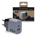 Cargador de pared Tactical Microgrid GaN 45W - PD3.0 USB-C, QC3.0 USB-A