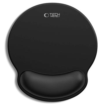 Alfombrilla de ratón Tech-Protect A200 con reposamuñecas de gel - 25x22.5cm - Negro