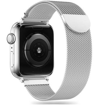 Correa Tech-Protect Milanese para Apple Watch Series 9/8/SE (2022)/7/SE/6/5/4/3/2/1 - Plateado