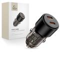Tech-Protect CC03 Cargador de coche doble USB-C de 100W - Negro