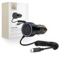 Tech-Protect CC05 Cargador de coche de 60W con cable USB-C - Negro