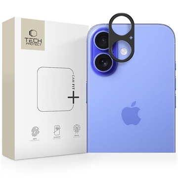 Protector de aluminio para cámara iPhone 17 Tech-Protect Camalloy Fit+ - Negro