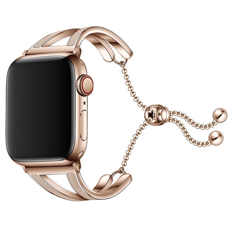 Corea Tech-Protect Chainband para Apple Watch Series 7/SE/6/5/4/3/2/1 -  41mm/40mm/38mm - Dorado