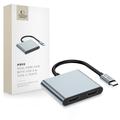 Tech-Protect HB08 4 en 1 USB-C Multiport Hub - 2x HDMI, 2x USB-A, USB-C