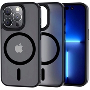 Carcasa Tech-Protect Magmat para iPhone 13 Pro Max - Compatible con MagSafe - Translúcido Negro