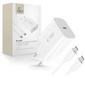 Tech-Protect NC20W Cargador USB-C con Cable Tipo-C - Blanco