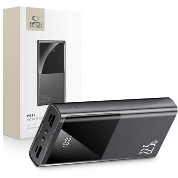 Tech-Protect PB13 20000mAh Power Bank con linterna - 22.5W PD 3.0, QC 3.0 - Gris
