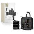 Regleta de enchufes Tech-Protect PCS3X4 - 3 tomas de CA, 2 puertos USB-A y 2 puertos USB-C, cable de 2m