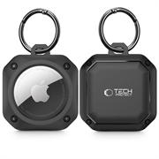 Funda de Silicona con Llavero Tech-Protect Rough Pro para Apple AirTag - Negro