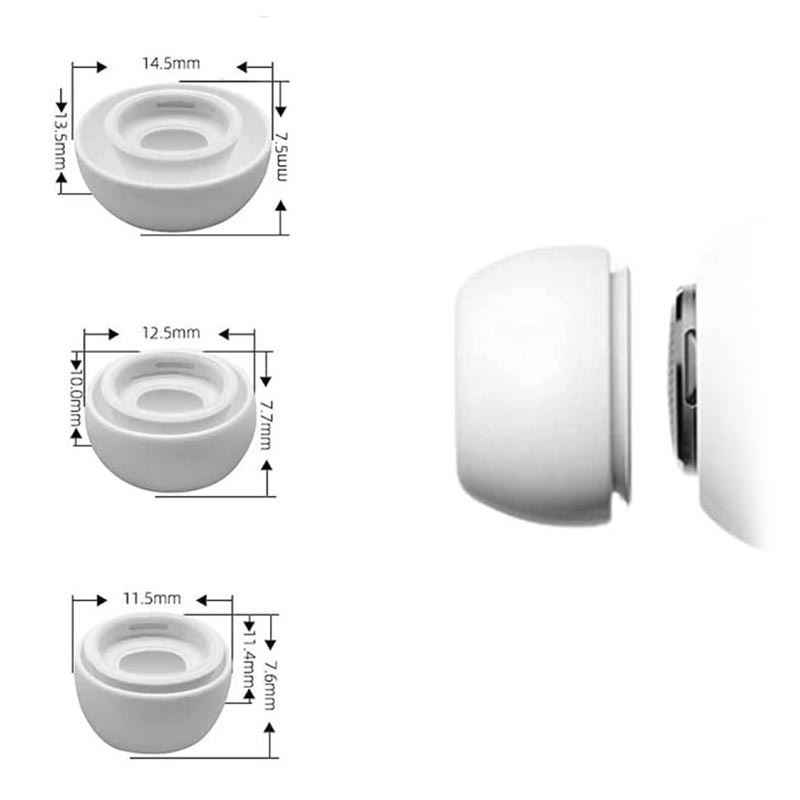 Ahastyle Almohadillas (Large) AirPods Pro 2 Blanco - Comprar online