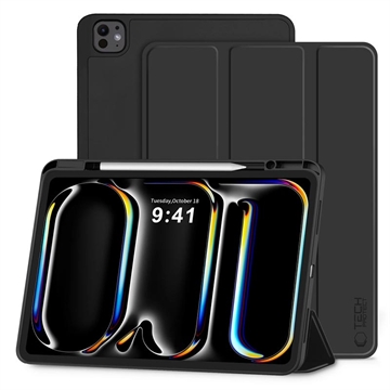 Funda tipo folio triple Tech-Protect SmartCase Pen para iPad Pro 11 2024/2025 - Negro