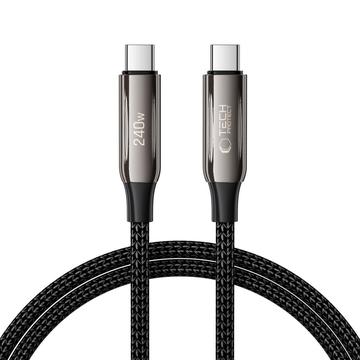 Cable de carga rápida tipo C Tech-Protect UB10T UltraBoost - PD 240W / QC4.0, 100cm - Negro