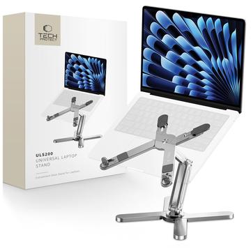 Tech-Protect ULS200 Soporte Universal para Portátil - Soporte Ergonómico Ajustable de Aluminio - Plata