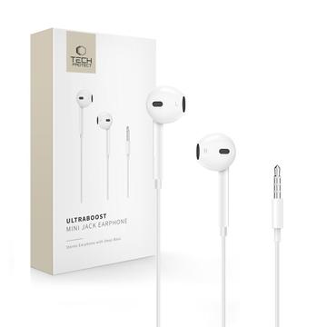 Tech-Protect UltraBoost Auriculares intrauditivos de 3.5mm - Blanco