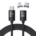 Tech-Protect UltraBoost 3A 2-in-1 Cable - USB-C a USB-C, Lightning - 2m - Negro