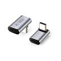 Tech-Protect UltraBoost AA02 Adaptador USB-C en ángulo a 40 Gbps - Gris