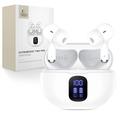 Auriculares inalámbricos Tech-Protect UltraBoost TWS Pro G2 con pantalla LED - Blanco
