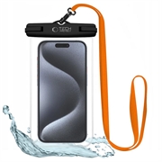 Funda Impermeable Universal Tech-Protect - 6.9" - Negro / Naranja