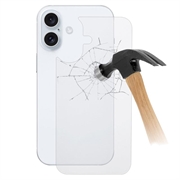 Protector de cubierta trasera de vidrio templado para iPhone 16 Plus - 9H - Transparente