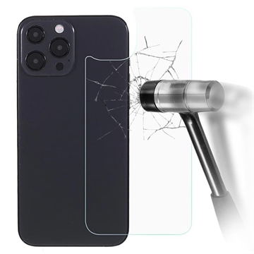 Protector de cubierta trasera de vidrio templado para iPhone 16 Pro - 9H - Transparente