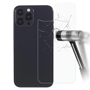 Protector de cubierta trasera de vidrio templado para iPhone 16 Pro Max - 9H - Transparente