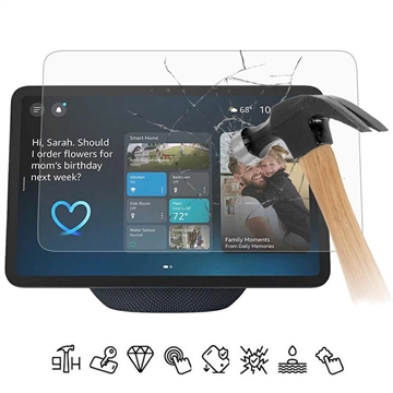 Protector de pantalla de vidrio templado para Amazon Echo Show 11 (2025) - 9H - Case Friendly - Transparente