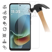 Protector de pantalla de vidrio templado para Motorola Moto G Play (2026) - 9H - Case Friendly - Transparente