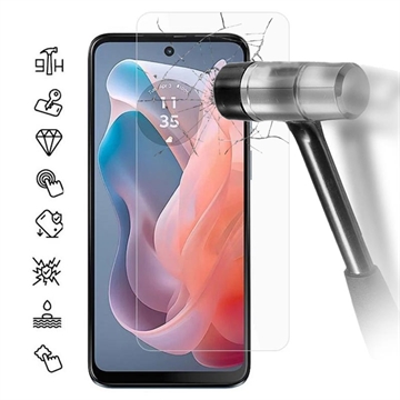 Protector de Pantalla de Cristal Templado para Motorola Moto G04 - 9H - Case Friendly  - Claro