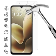 Protector de pantalla de vidrio templado para Motorola Moto G06 Power - 9H - Case Friendly - Transparente