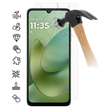 Protector de pantalla de vidrio templado para Motorola Moto G06 - 9H - Case Friendly - Transparente