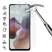 Protector de pantalla de vidrio templado para Motorola Moto G56 - 9H - Case Friendly - Transparente
