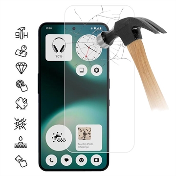 Protector de pantalla de vidrio templado para Nothing Phone (3a) Lite - 9H - Case Friendly - Transparente