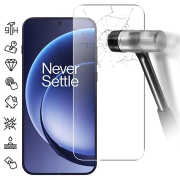 Protector de pantalla de vidrio templado para OnePlus 15 - 9H - Case Friendly - Transparente