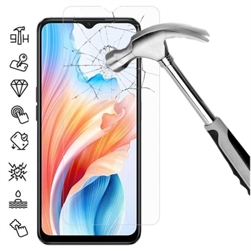 Protector de Pantalla de Cristal Templado - 9H para Oppo A2x - Case Friendly - Claro