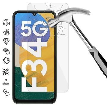 Protector de Pantalla de Cristal Templado para Samsung Galaxy F34/M34 5G - 9H - Case Friendly  - Claro