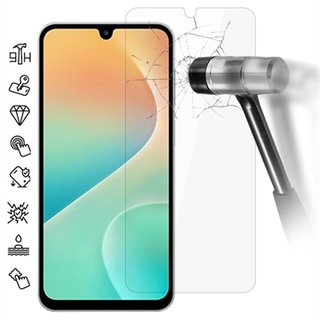 Protector de pantalla de vidrio templado para Samsung Galaxy F36 - 9H - Case Friendly - Transparente