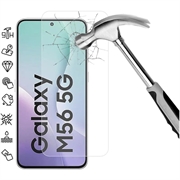 Protector de pantalla de vidrio templado para Samsung Galaxy M56 - 9H - Case Friendly - Transparente