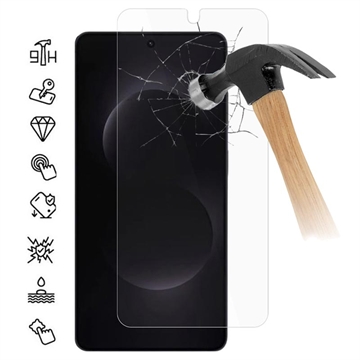 Protector de pantalla de vidrio templado para Samsung Galaxy S26 Ultra - 9H - Case Friendly - Transparente