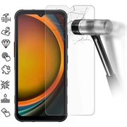 Protector de pantalla de vidrio templado para Samsung Galaxy XCover7 Pro - 9H - Case Friendly - Transparente