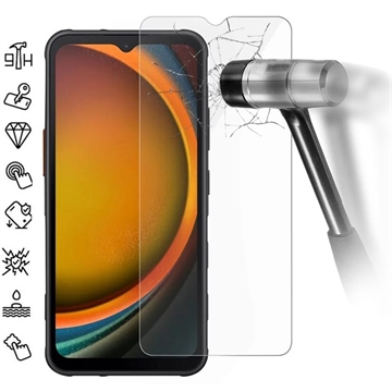 Protector de pantalla de vidrio templado para Samsung Galaxy XCover7 Pro - 9H - Case Friendly - Transparente
