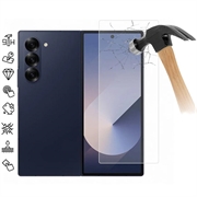 Protector de pantalla de vidrio templado para Samsung Galaxy Z Fold7 - 9H - Case Friendly - Transparente