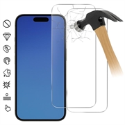 Protector de pantalla de vidrio templado para iPhone 17 - 9H - Case Friendly - 2 Udds. - Transparente
