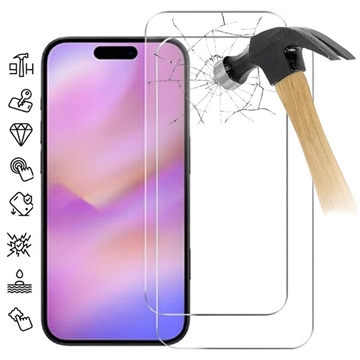 Protector de pantalla de vidrio templado para iPhone 17 Pro Max - 9H - Case Friendly - 2 Udds. - Transparente